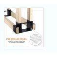 thumbnail image 5 of Heyfurni Firewood Log Rack Bracket Kit,Fireplace 2x4 Lumber Wood Storange Holder with 30pcs Screws, DIY Fire Pit Accessory and Adjusatble to Any Length,Black,Set of 2, 5 of 7
