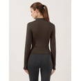 thumbnail image 3 of ORUYROP Veste de Course Légère Extensible pour Femmes avec Fermeture Éclair Complète et Trous pour les Pouces, 3 of 6