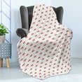 thumbnail image 4 of Ladybug Soft Flannel Fleece Throw Blanket, Little Bugs Playroom Kids Nursery Childish Animal Luck Baby, Cozy Plush for Indoor and Outdoor Use, 50" x 60", Dark Coral Chocolate, by Ambesonne, 4 of 5