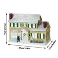 thumbnail image 2 of Christmas Snown Village House Cabin With LED Lights For Christmas Decor Gift, 2 of 12