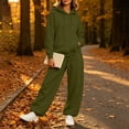 thumbnail image 7 of Lutiedan 2 Piece Sweatsuit for Women Casual Baggy Fleece Tracksuit Long Sleeve Hoodie with Pocket and Barrel Sweatpants S-3XL, 7 of 7