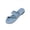 Light Blue_014, variant on Women's Denim Jean Sandals, Cute Toe Ring Strappy Slip On Slides, Casual Dressy Flat Flip Flops, Comfortable Summer Beach Daily Footwear for Ladies Beige 5.5(EU-36)