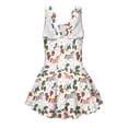 thumbnail image 5 of Uourmeti Girls' Carousel Horse & Strawberry Print Skirted One Piece Swimsuit - Cute Quick-Dry Swim Dress for Beach & Pool, 3-13 Years, 5 of 8