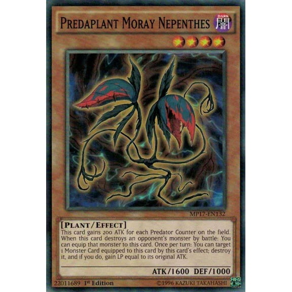 YuGiOh 2017 Mega-Tin Mega Pack Common Predaplant Moray Nepenthes MP17-EN132