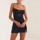thumbnail image 2 of Vestido corto camisola para mujer vestido sin mangas con purpurina vestido de cóctel con correas ajustables, 2 of 7