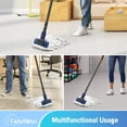 thumbnail image 3 of 2 packs of commercial heavy-duty mop rods, 57.5 inches long, industrial rope mop stick replacement rods, with upgraded clamps, for floor cleaning (blue), 3 of 3