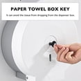 thumbnail image 3 of 2 Pcs Roll Carton Key Commercial Paper Towel Dispenser Toilet, 3 of 5