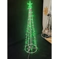 thumbnail image 2 of LED Metal Decorative Tree with Top Star - Green, 2 of 3