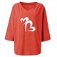 thumbnail image 4 of Blusa suelta con cuello en V y manga tres cuartos con estampado elegante para mujer OAVQHLG3B Store  lin121212, 4 of 4