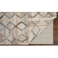 thumbnail image 2 of Feizy Beckett Transitional Trellis & Lattice, Gray/Ivory/Tan, 1'6" x 1'6" Swatch Eco Friendly Stain Resistant Handmade Moroccan Diamond Design Carpet for Living Dining Bed Room, 2 of 8