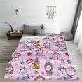 thumbnail image 5 of Zufioo Christmas Unicorns Fleece Blanket Queen Size,Plush Bed Blanket,Ultra Soft Throw Blanket,Plush Fuzzy Cozy Blanket Perfect for Bed,Couch-60"x50", 5 of 7