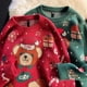 thumbnail image 4 of Suéter de punto verde de oso Kawaii para mujer, Vibe navideño, Y2K, Retro americano, invierno, parejas, Año Nuevo, 2023, 4 of 4