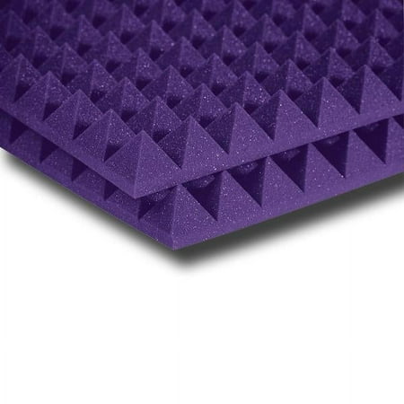 Auralex Studiofoam Pyramids 24 x24 x2  Acoustic Panel 12-Pack Purple price history on PriceWatchPro
