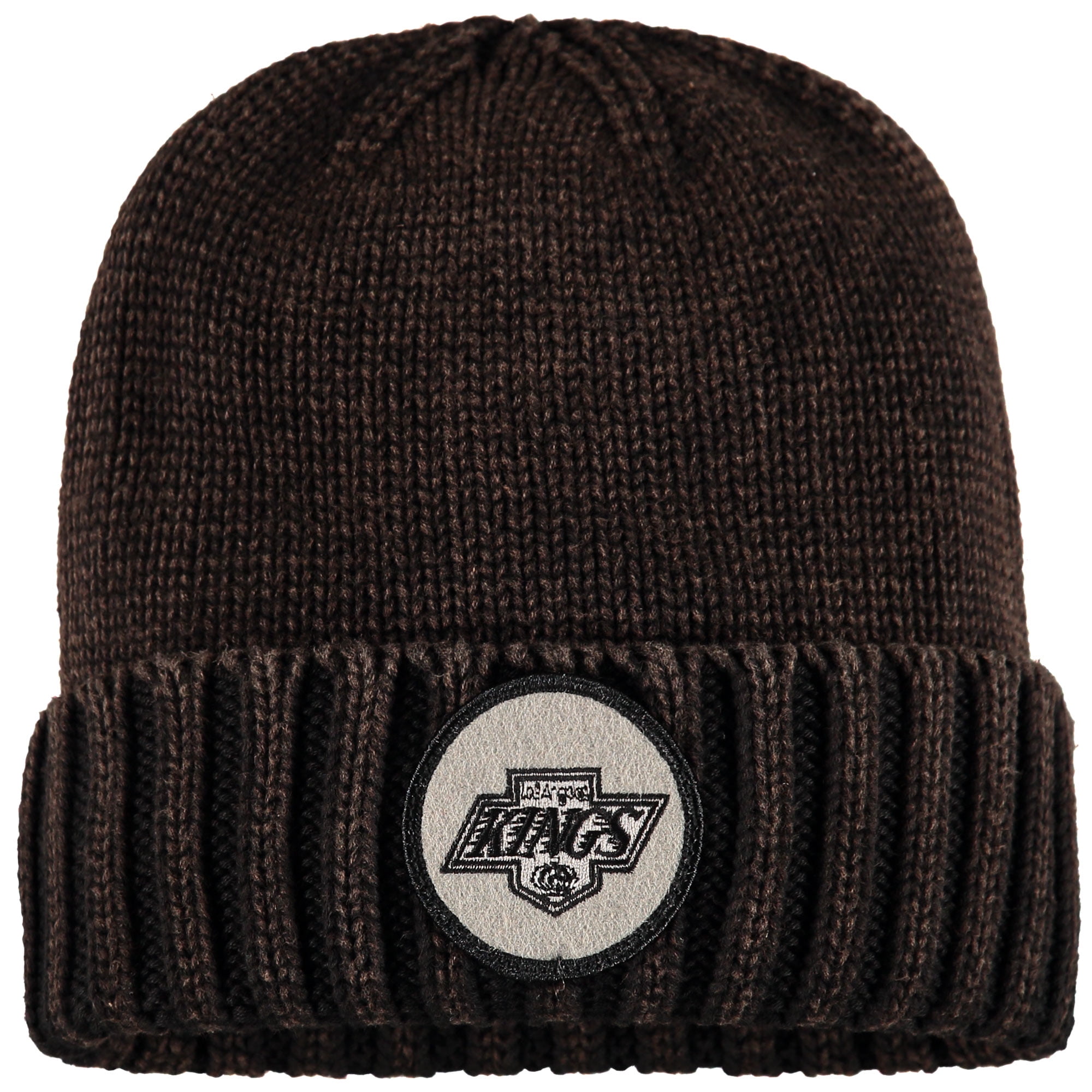 Los Angeles Kings Mitchell & Ness Vintage Ribbed Cuffed Knit Hat Brown OSFA by MITCHELL NESS CO.
