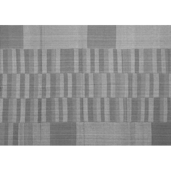 Ahgly Company Indoor Rectangle Abstract Gray Contemporary Area Rugs, 4' x 6'