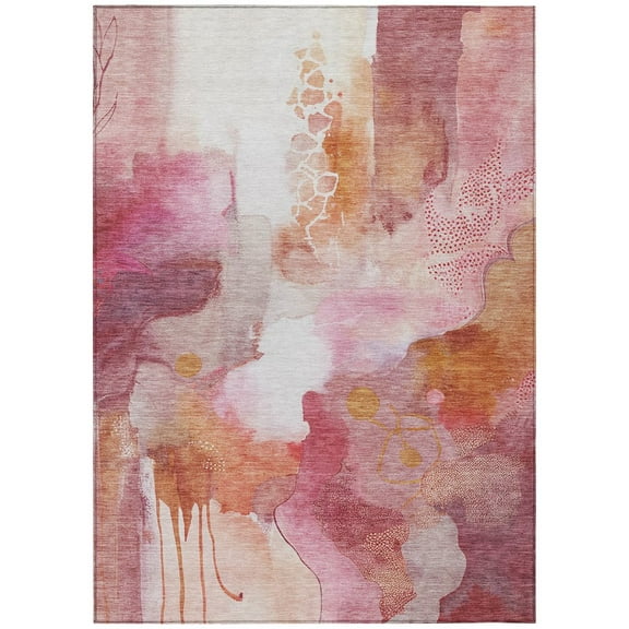 Dalyn Rugs Machine Washable Indoor/Outdoor Chantille ACN2019 Pink 2'6" x 3'10" Rug