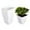 White, variant on SHZAITOR 5/10 PACK Re-usable Square Nursery Pot 10 Gallon Plastic Grow Pots Plant