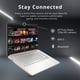 thumbnail image 4 of HP Stream 14 pulgadas HD BrightView, procesador Intel Celeron N4120, 16 GB de RAM, 64 GB SSD, gráficos Intel UHD, cámara web 720p, WiFi, HDMI, Win 11 S, oro (reacondicionado), 4 of 5