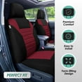 thumbnail image 4 of FH Group Juego Completo de Fundas para Asientos de Auto Malla de Aire 3D - Fundas para Asientos de Auto de Ajuste Universal Fundas para Asientos con Respaldo Bajo Compatible con Bolsas de Aire Asiento, 4 of 5