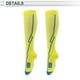 thumbnail image 5 of Calcetines de ciclismo Unique Bargains con absorción de impactos, antideslizantes, para exteriores, color amarillo y azul, talla M, neutros y universales, 1 par, 5 of 7