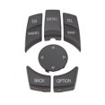 thumbnail image 4 of MAYUJIAA 6PCS Central Multimedia Buttons Exquisite Surface Smooth Touch Control Knob Button Cover Fit for 1 3 5 6 Series Matte Black QM321-6552, 4 of 13