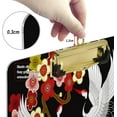 thumbnail image 4 of FMSHPON Crane Flower Black Floral Clipboard Hardboard Wood Nursing Clip Board and Pull for Standard A4 Letter 13x9 inches, 4 of 8