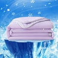 thumbnail image 4 of ZZYuan Huge SALE! Ice Blanket Lightweight Breathable Double Ice Cool Summer Calming Quilt Solid Color Blankets for Hot Sleepers Cooling Blanket, 4 of 9