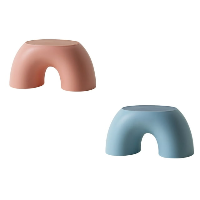 Taburete Pequeño para El Hogar, 2 Uds., Práctico Estribo para El Hogar, Asiento para Muebles Zulema Banco pequeño