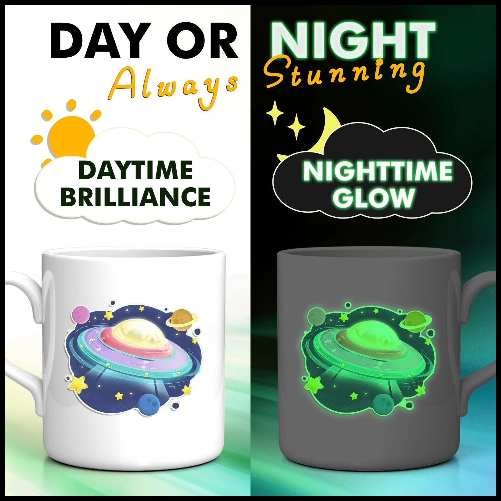 A-SUB Glow In The Dark Vinyl Sticker Paper for Inkjet Printers Waterproof , Durable, Cutable, 8.5x11 inch , 15 Sheets