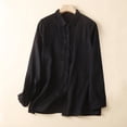 thumbnail image 2 of Timegard Womens Shirts Button down Lapel Neck Embroidery Tops Lightweight Work Casual Loose Blouse, 2 of 8