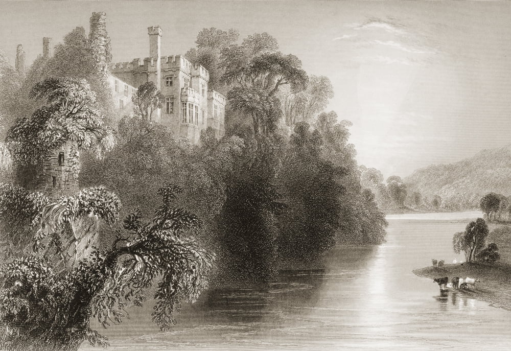 Lismore Castle County Waterford Ireland Drawn By WHBartlett Engraved By E Benjamin From The Scenery And Antiquities Of Ireland By NPWillis And JStirling CoyneIllustrated From Drawings By WHBartlett Pu