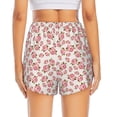 thumbnail image 4 of Goofa Rose Flowers Printed Women 2 in 1 Running Shorts,Quick Dry Athletic Workout Shorts,High Waisted Athletic Shorts with Liner Pockets-XX-Large, 4 of 9