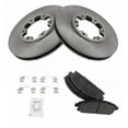 thumbnail image 2 of TRQ Front Brake Pad & Rotor Kit Brake Pads Brake Rotor Semi-Metallic Fits Select 1997 INFINITI QX4 1996-1998 Nissan Pathfinder, 2 of 4
