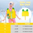thumbnail image 4 of Gogokids Kids Swim Vest Life Jacket-Toddler Flotation Buoyancy Swimsuit Trainer Vests Swimming Aid Jacket for Boys/Girls Age 1-9 Years,Yellow, 4 of 8