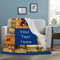 thumbnail image 4 of Customized Blanket with Picture Your Text Here 10 Photos Blankets Personalized Gifts for Adults Family Dad Mom Couples,Custom Photo Blanket Memorial Gifts for Christmas Birthday Blankets, 4 of 5
