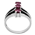 thumbnail image 5 of Natural Purple Garnet - Madagascar 925 Sterling Silver Ring s.8 Jewelry DGR1124_E_8 R-1050, 5 of 7