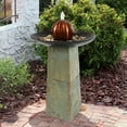 thumbnail image 3 of Sunnydaze Modern Decorative Orb Slate Outdoor Water Fountain, 3 of 7