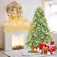 thumbnail image 2 of Resenkos 4ft Pre-Lit Artificial Christmas Tree with 150 Warm White LEDs & Hinged Design, Green, 2 of 6