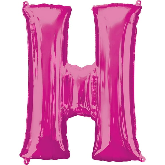 Anagram Letter H Pink Foil Balloon 34