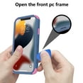 thumbnail image 6 of Apple iPhone 13 Pro Case , for iPhone Series Rugged Rubber Durable 3 in 1 Cover , Phone Case for Girl Men Women Cute (Blue+Pink), 6 of 7