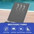 thumbnail image 4 of ModFusion Metal One-Piece Outdoor Beach Chair Set, Gray, Adjustable, Waterproof, 330 lbs Capacity, 4 of 8