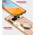 thumbnail image 5 of Compatible with Google Pixel 7 Pro Case Silicone TPU Shockproof Google Pixel 7 Pro Phone Case Plating Astronaut Cute Pattern Cases with Ring (Apricot), 5 of 14