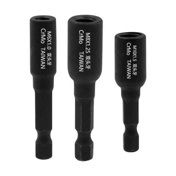 Dualoai 3 Pieces Hanger Bolt Drivers Hanger Bolt Install Tool for Furniture Assembly M6 M8 M10