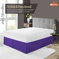 thumbnail image 2 of SGI Bedding 9 Inch Pleated Bed Skirt | Microfiber Bed Skirt | Fade Resistant, Wrinkle Free, Anti-static, Decorative, Extra Storage Space, Clutter-Free | Queen, Purple, 2 of 8
