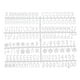 thumbnail image 1 of Letras, números y símbolos de tablero de letras de fieltro Uxcell de 3/4 pulgadas, tablero de mensajes intercambiable, blanco, 1 of 6