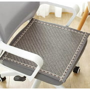 XBRW Bamboo Chair Cushion Weave Cooling Seat Pad Non Slip & Breathable Summer Chairs Mat for Indoor, 17.7"×17.7" Style 1 17.7"×17.7"