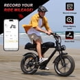 thumbnail image 6 of Movcan V30 Electric Bike for Adults, 750W Motor 28MPH, 48V 15.6Ah, 20" Fat Tire E Mountain Bike,Hydraulic Disc Brakes,Class 3,UL2849, 6 of 10