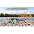 thumbnail image 4 of 10 Matte Woodgrain Finish Sunglasses Pack - Reflector Lenses, UV 400 - Purple, 4 of 8