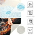 thumbnail image 6 of GZHJMY Bathroom Rug Fire Skull Soft and Absorbent Bathroom Carpet Non-Slip Machine Washable Plush Bath Floor Rug Door Mat for Bathtubs, Toilet,Kitchen, 16x24 in Carpet Runner, 6 of 6