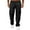 Black, variant on Men's Multi-Pocket Drawstring Work Pants, Fashion Casual Elastic Waist Cargo Trousers for Outdoor and Hiking,Army Green,L
